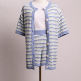 Ensemble assorti ligné en maille