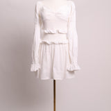 Robe courte à manches longues