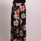 Pantalon ample style capri fleural