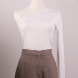Justaucorps (bodysuit) asymétrique drapé