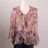 Blouse fluide à motifs 