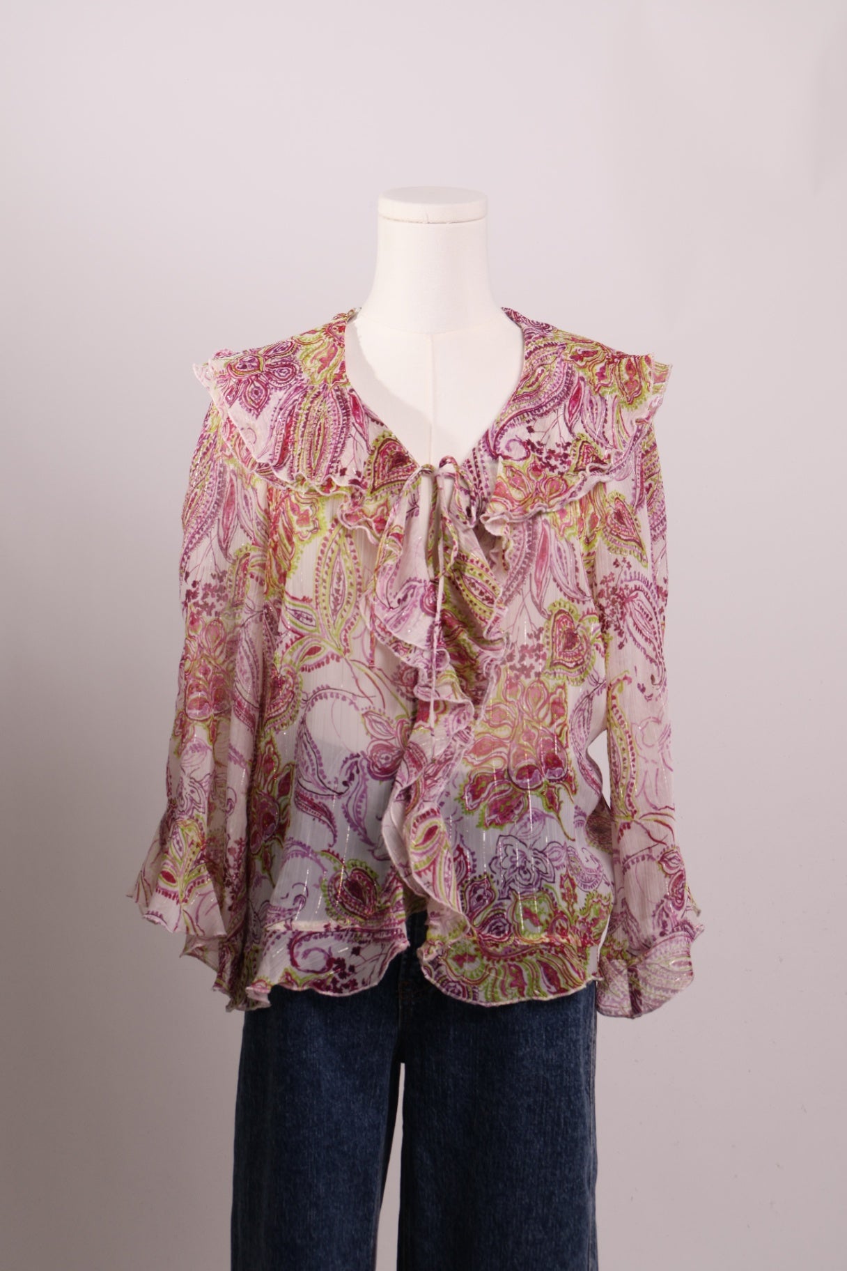 Blouse fluide à motifs 