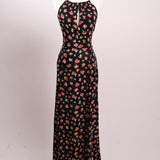 Robe maxi d'été fleuri dos ouvert