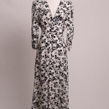 Robe longue élégante à imprimé floral