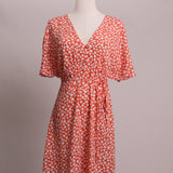 Robe estivale à manches volantes