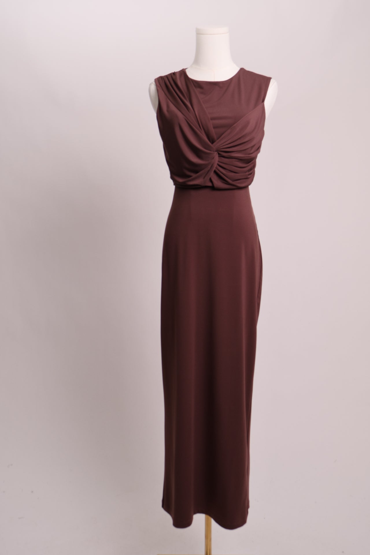 Ensemble haut drapé et jupe longue 