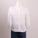 Blouse en lin manches bouffantes