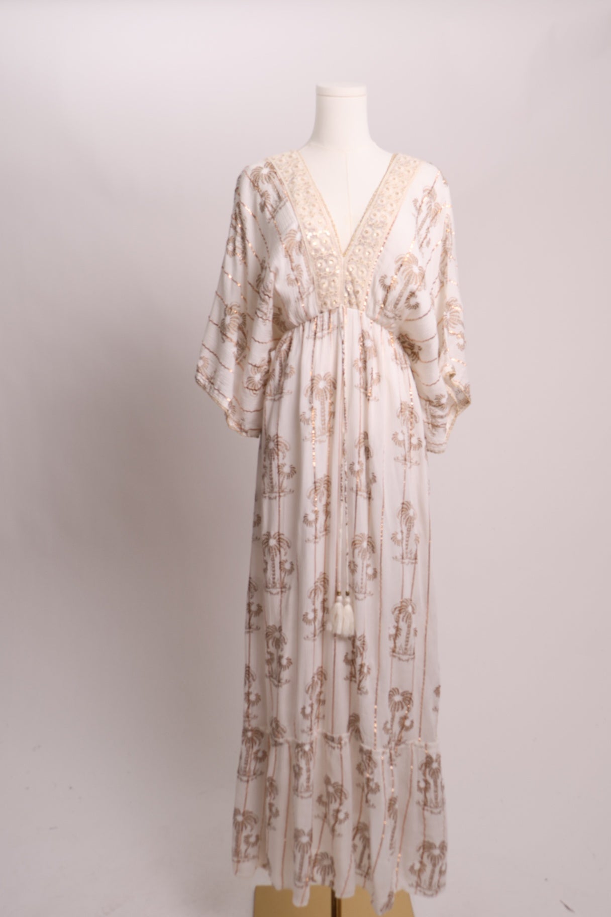 Robe bohème imprimé palmiers