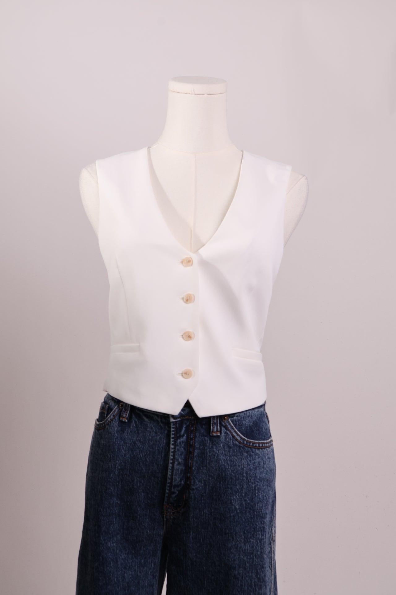 Veste sans manches style blazer