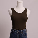 Justaucorps camisole kaki