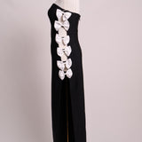 Robe bustier moulante avec boucles