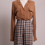 Blouse avec poches à la poitrine