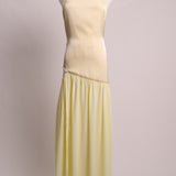 Robe longue double tissu