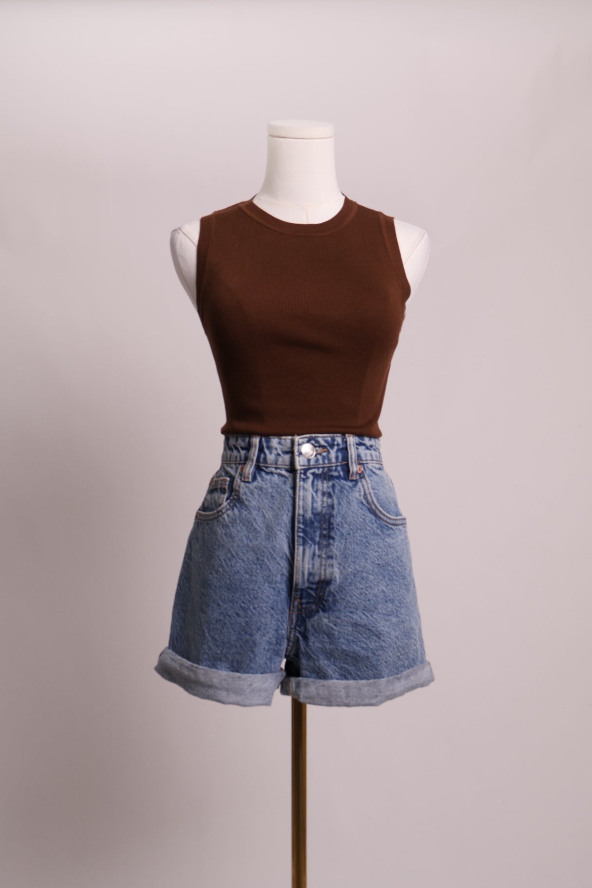Haut court en tricot fin