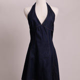 Robe licou en jeans