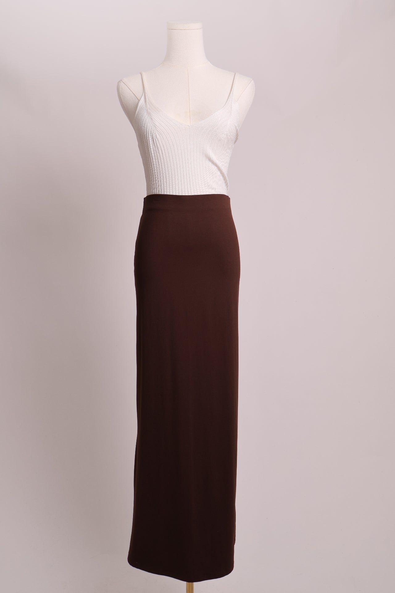 Jupe longue à taille élastique