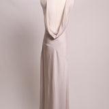 Robe à dos drapé
