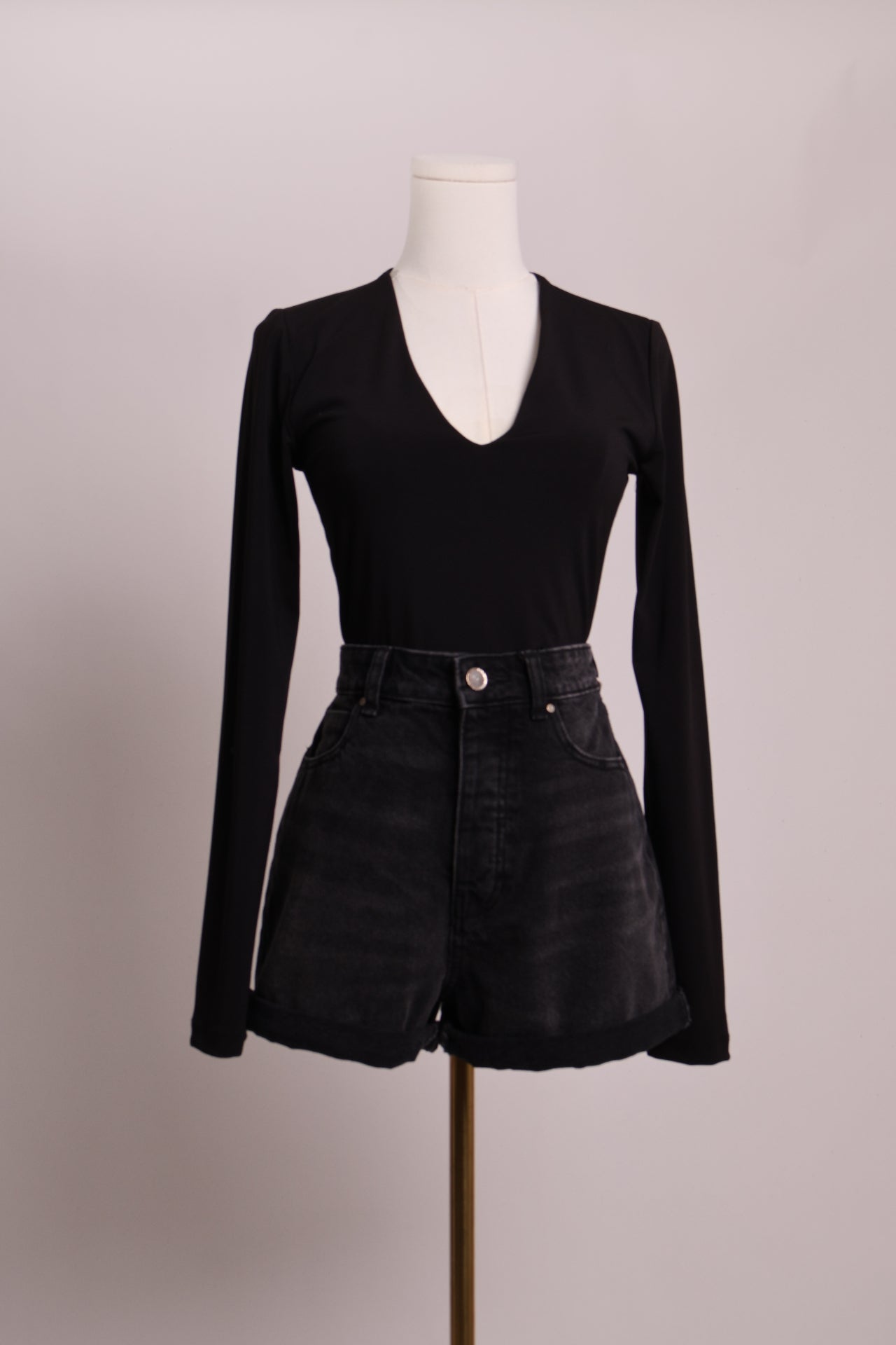 Justaucorps (bodysuit) moulant manches longues