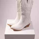 Bottes de cowboy blanches 