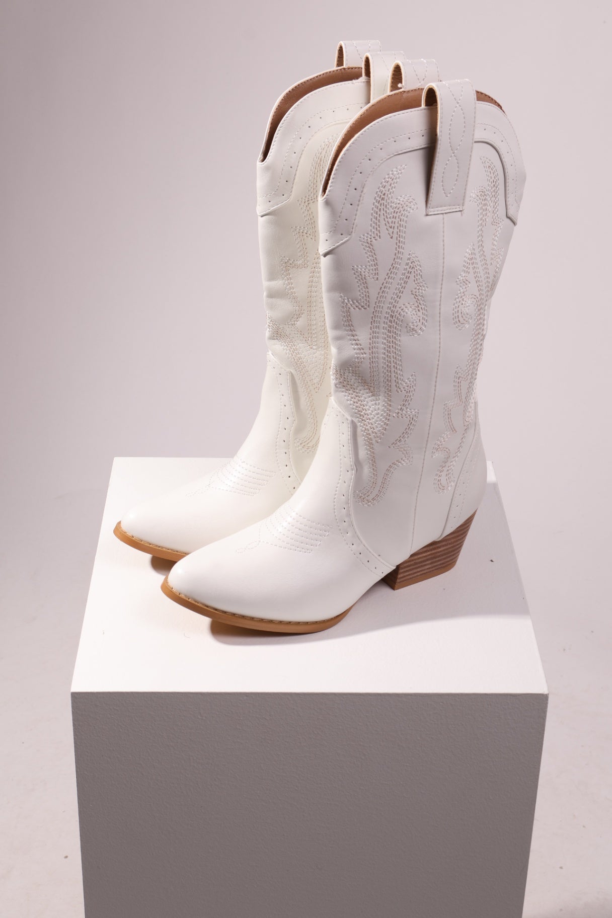 Bottes de cowboy blanches 