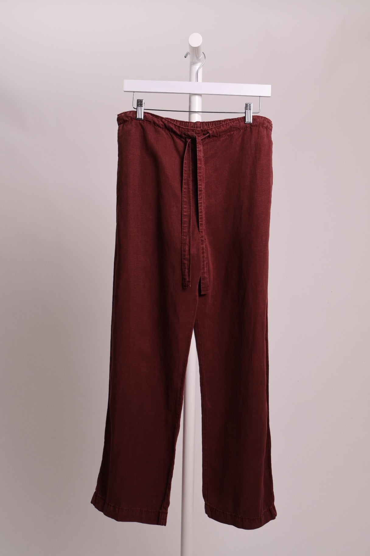 Pantalon à jambes larges et à cordon