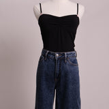 Camisole courte à fines bretelles