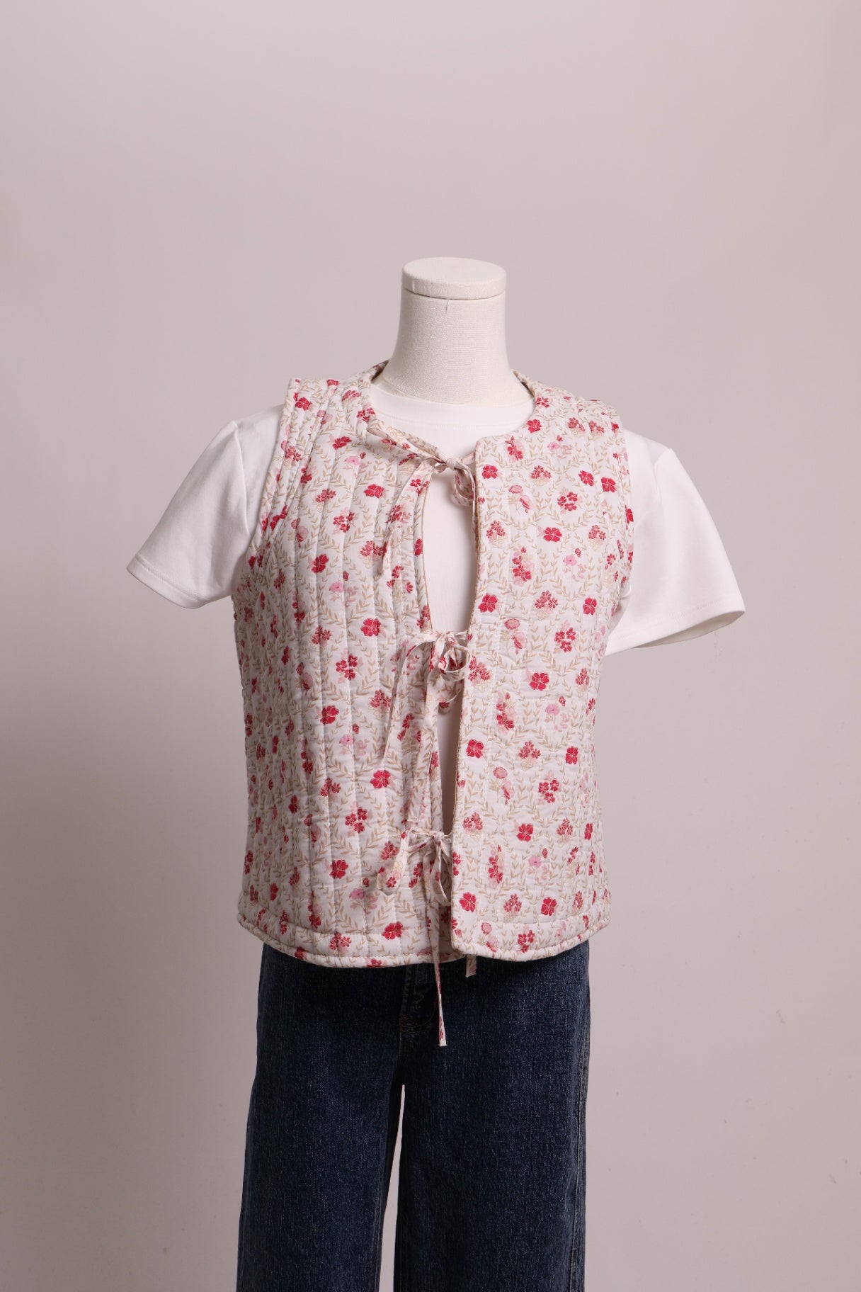 Veste matelassée avec boucles