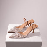 Chaussures habillés à perles et brillants