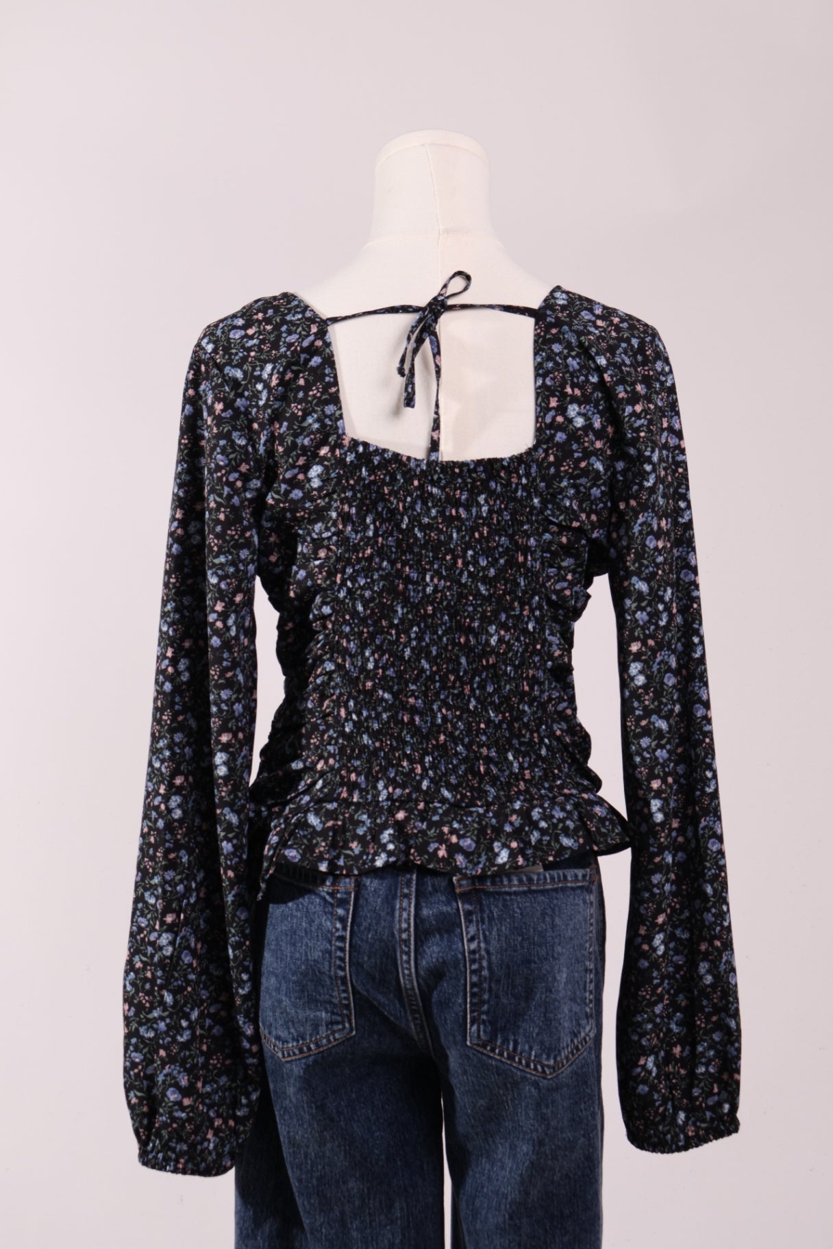 Blouse cache-coeur fleurie