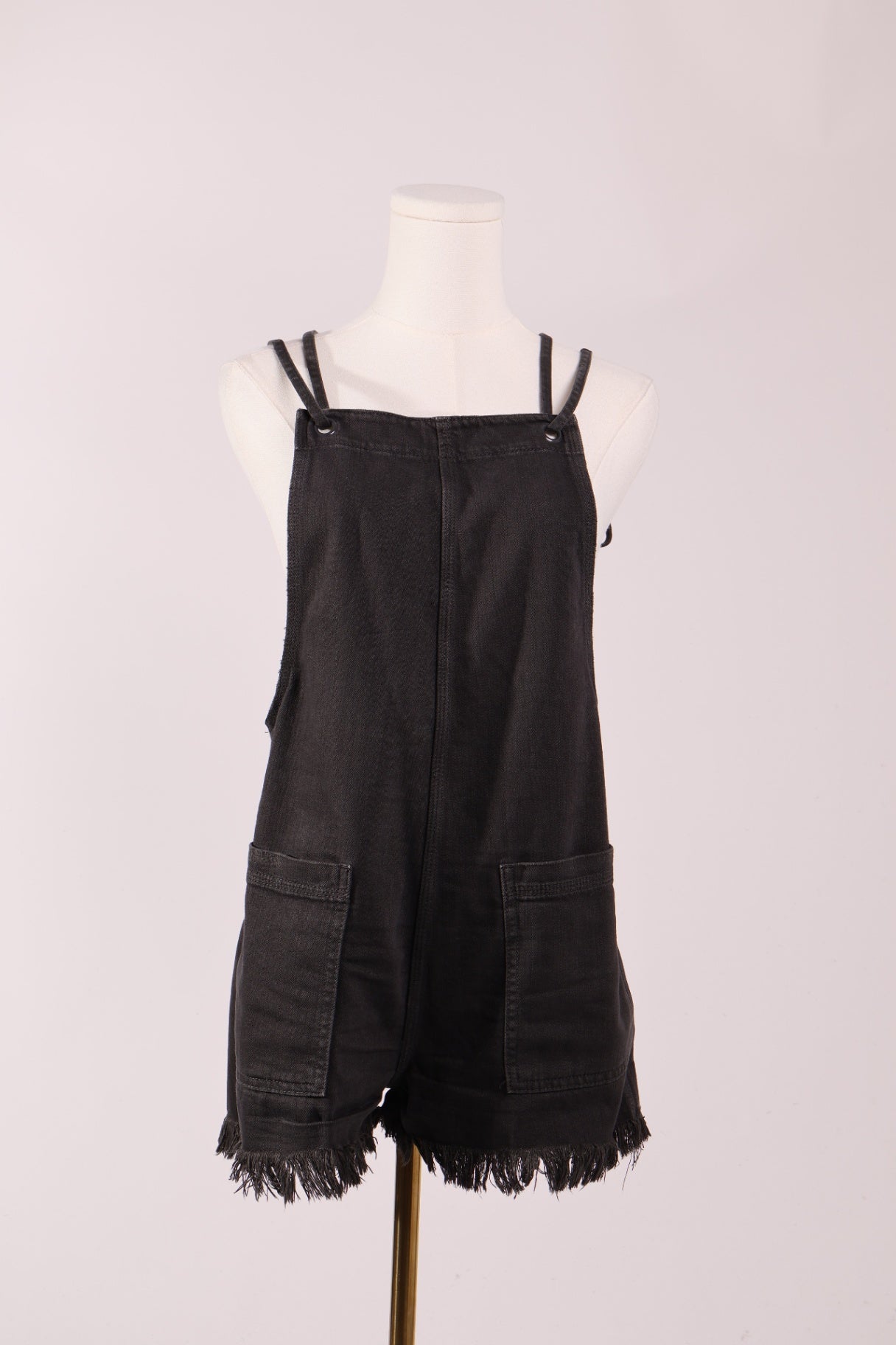 Salopette en denim noir