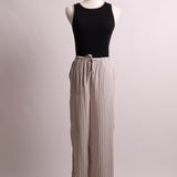 Pantalon large ligné et léger