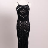 Robe de plage midi en crochet