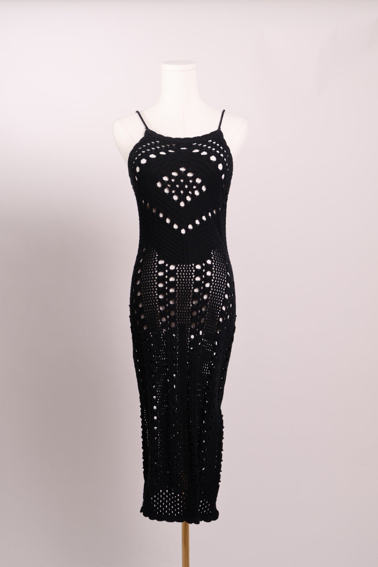 Robe de plage midi en crochet