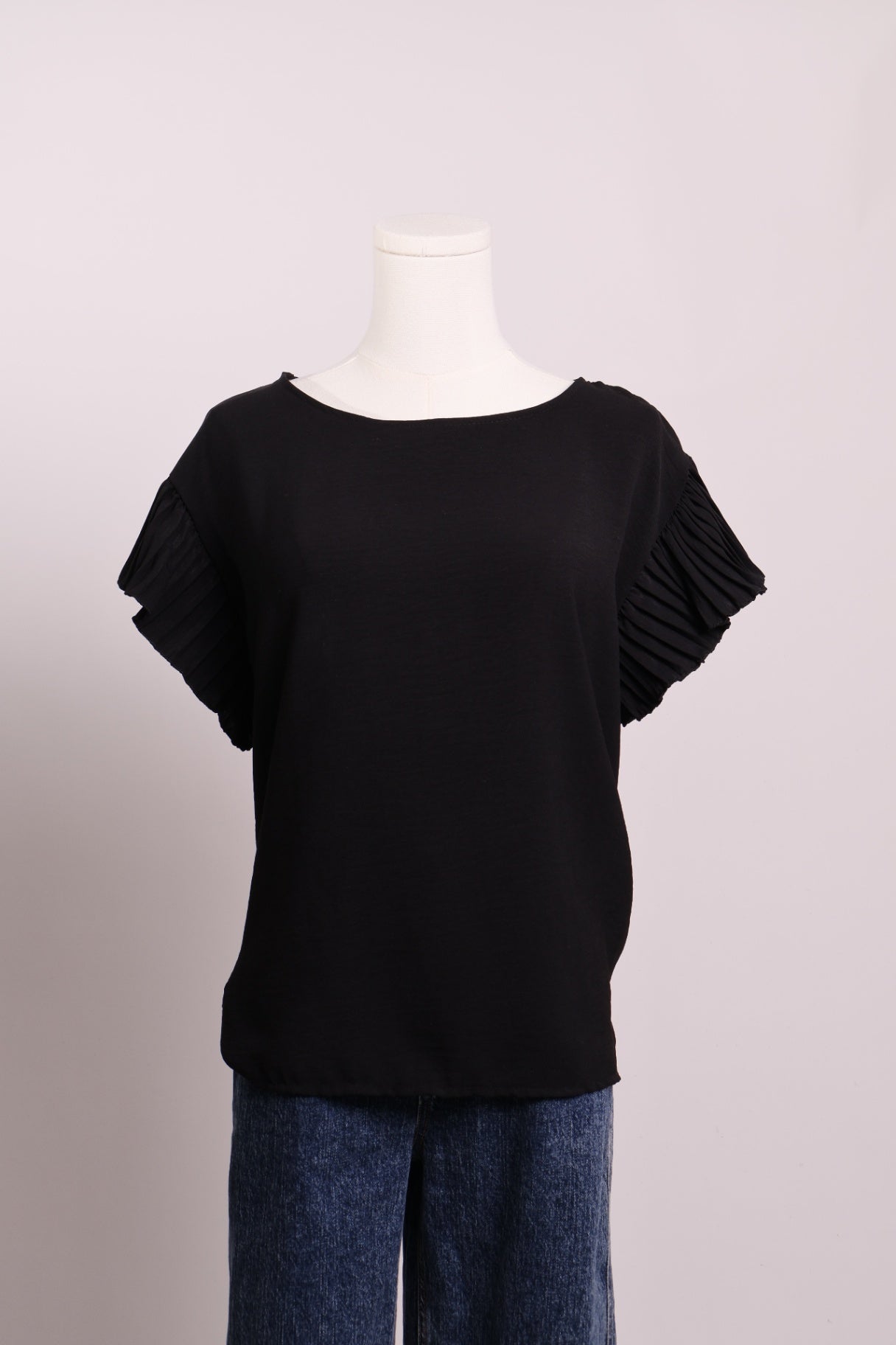 Blouse fluide à manches volantes