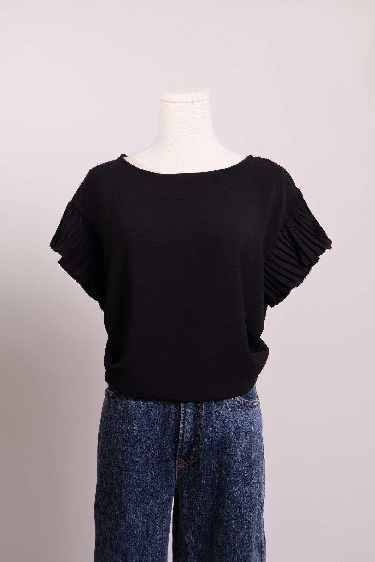 Blouse fluide à manches volantes