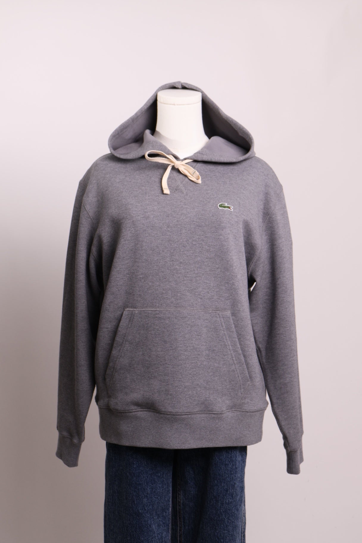 Hoodie gris à capuchon