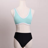 Haut de maillot turquoise