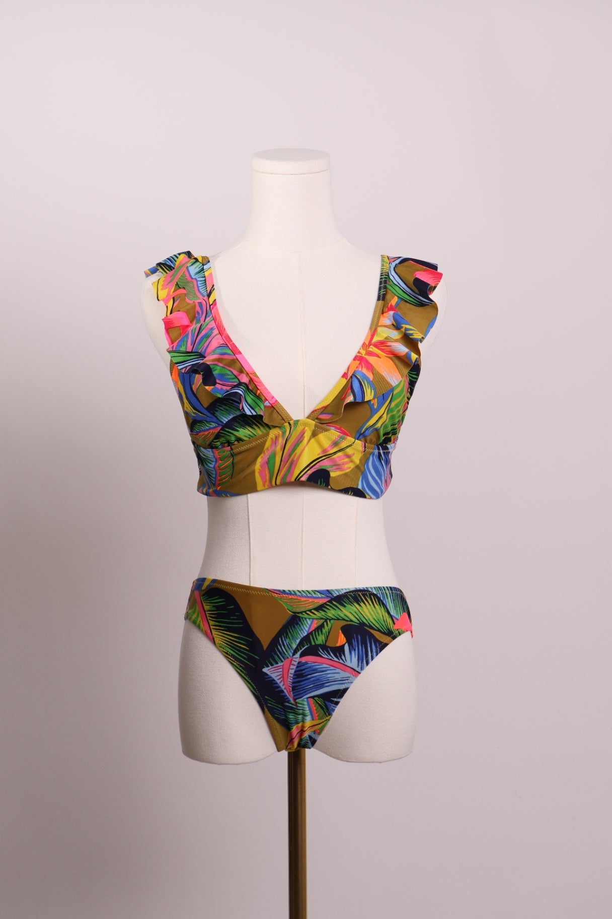 Bikini tropical multicolore