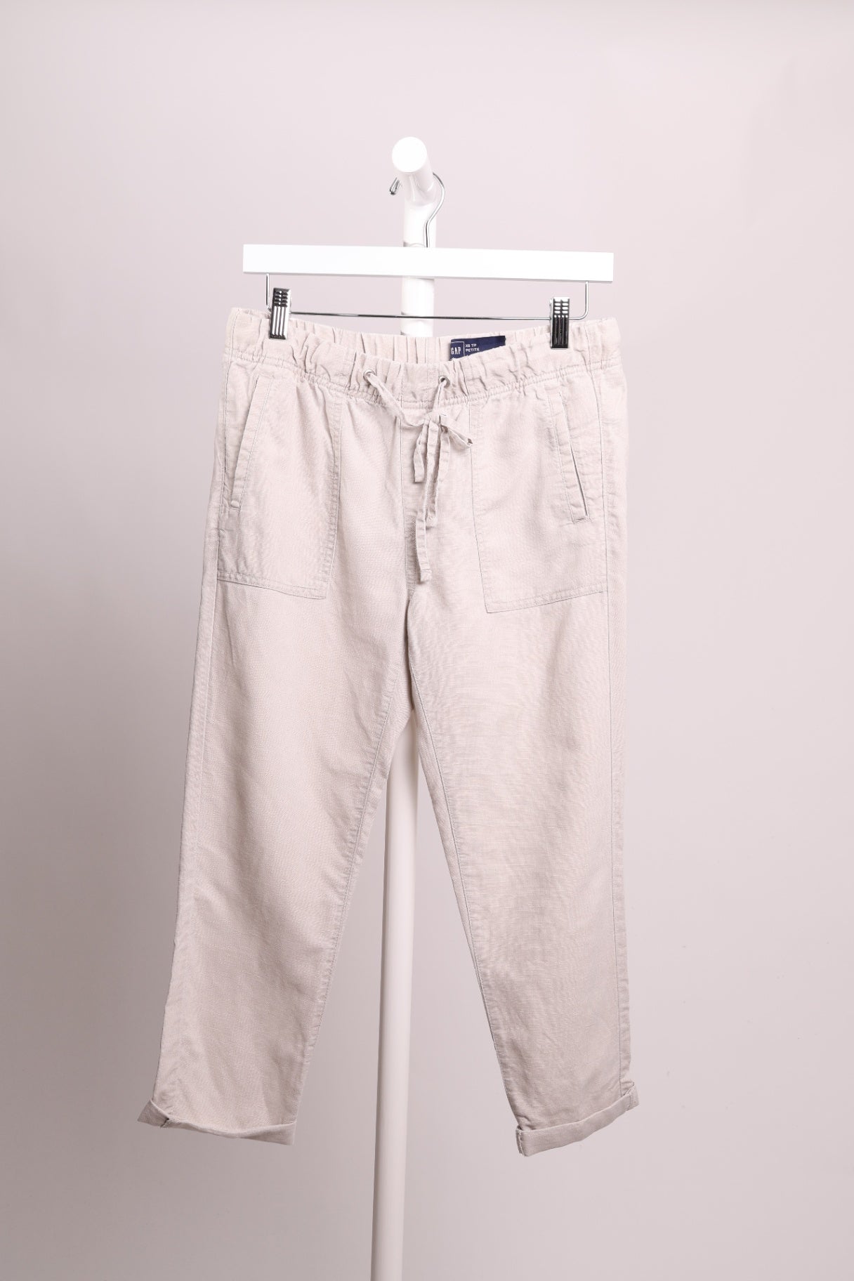 Pantalon en lin à cordon