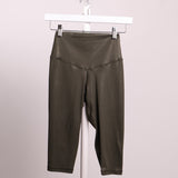Legging capri léger brillant taille haute