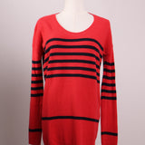 Tricot long avec rayures