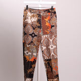 Pantalon droit à imprimé style bohème