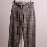 Pantalon Wilfred quadrillé avec ceinture intégrée