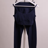 Ensemble de sport marine (legging + top de spor)