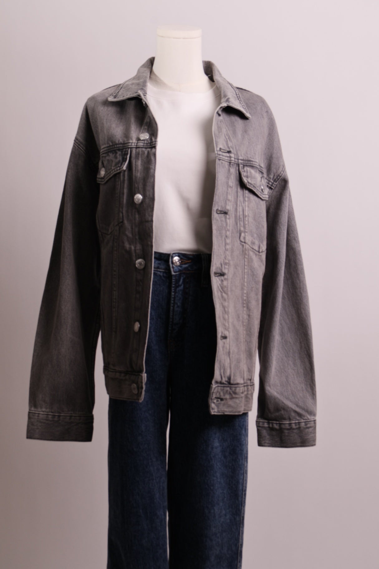 Veste en denim grise