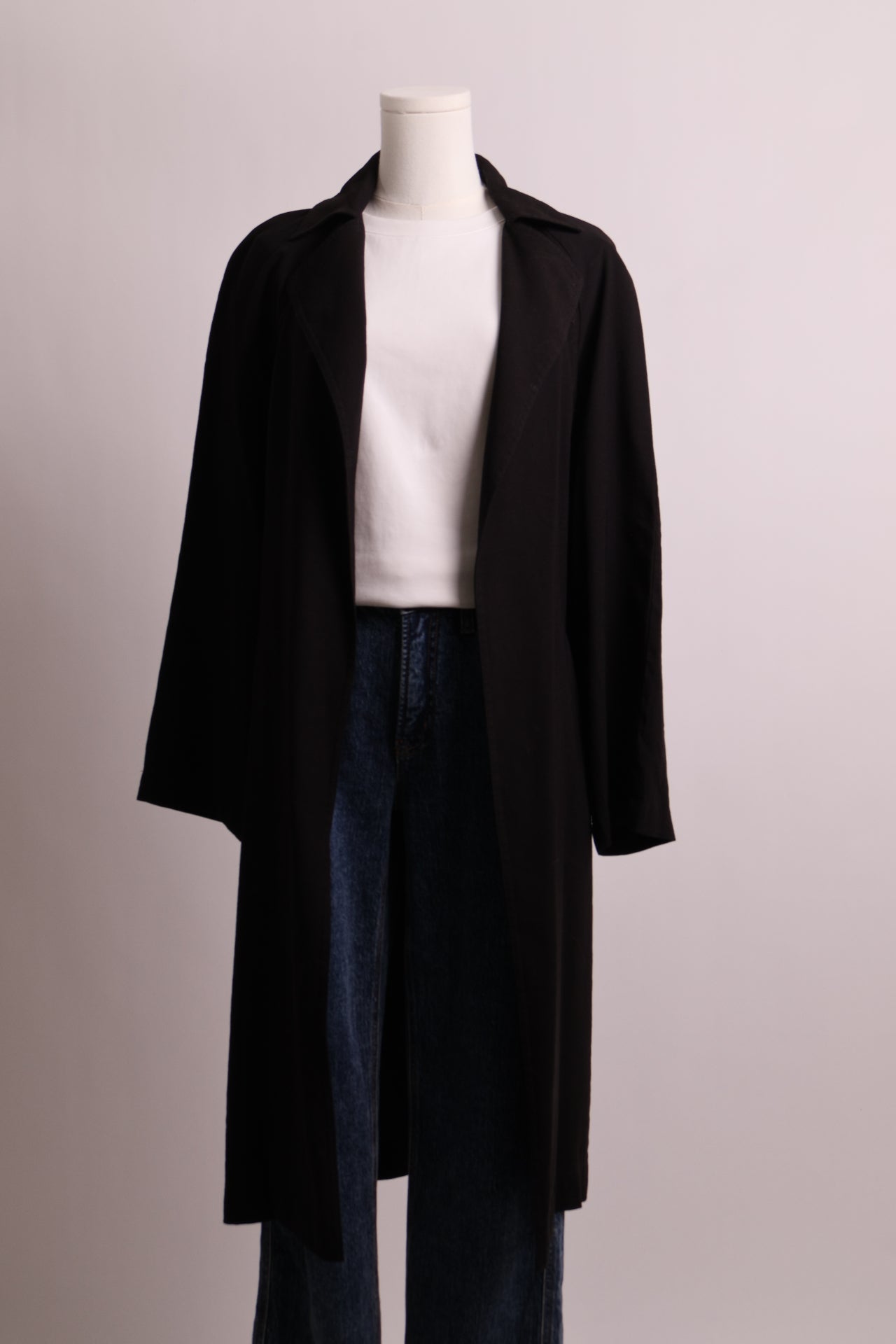 Manteau trench léger noir