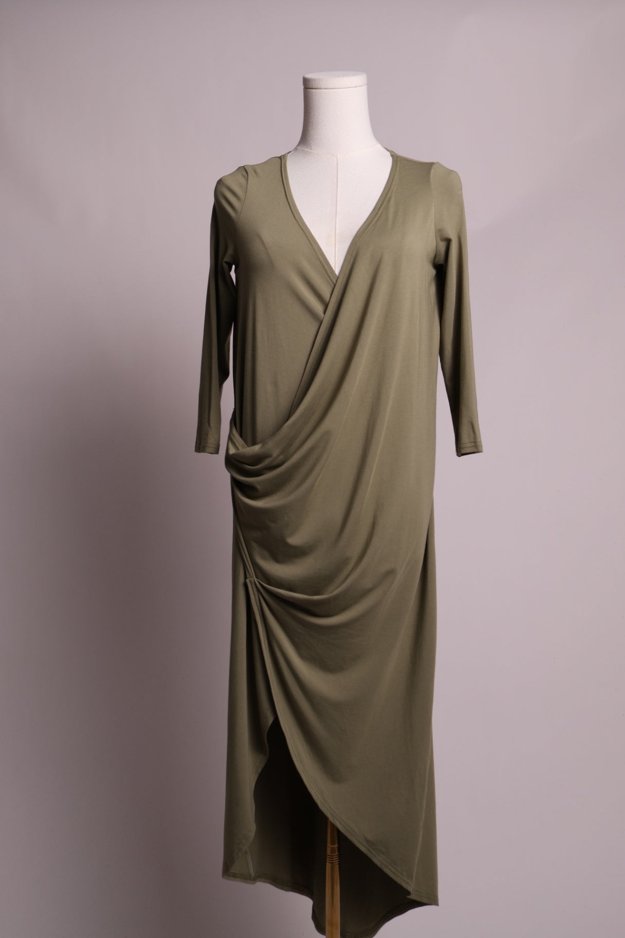 Robe à manches longues portefeuille