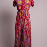 Robe maxi champêtre à fleurs 