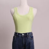 Justaucorps (bodysuit) vert fluo collection Alexander Wang