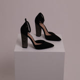 Talons hauts avec brillants sur le talon